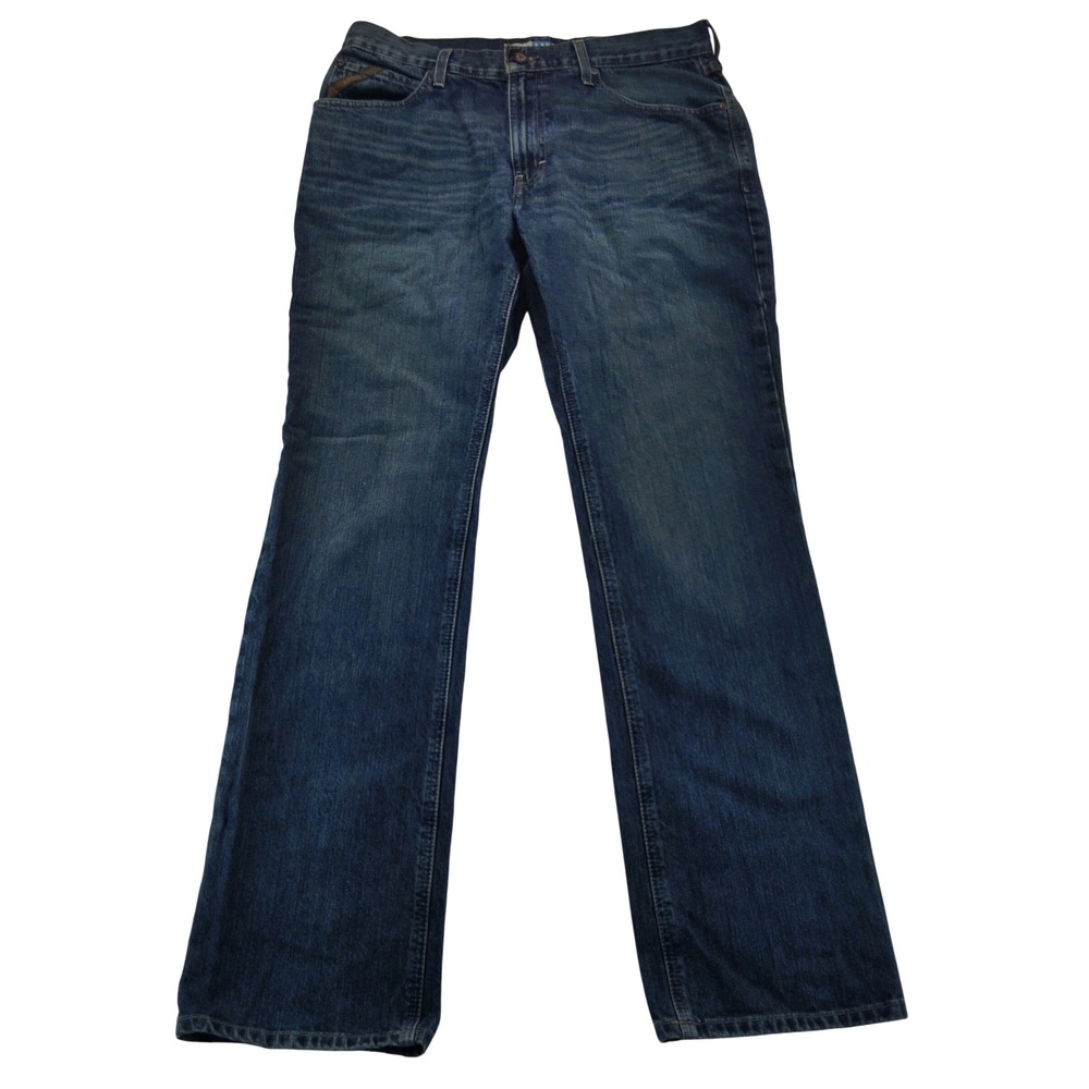 Ariat M2 Legacy Jeans Mens 34 Blue Excellent Swagger Relaxed Boot Cut Denim